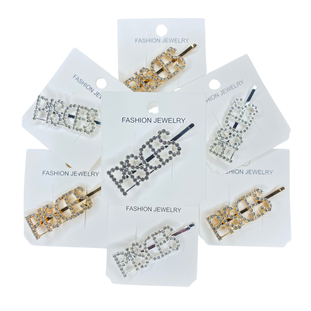 LUXURY PISCES ZODIAC HAIR PINS